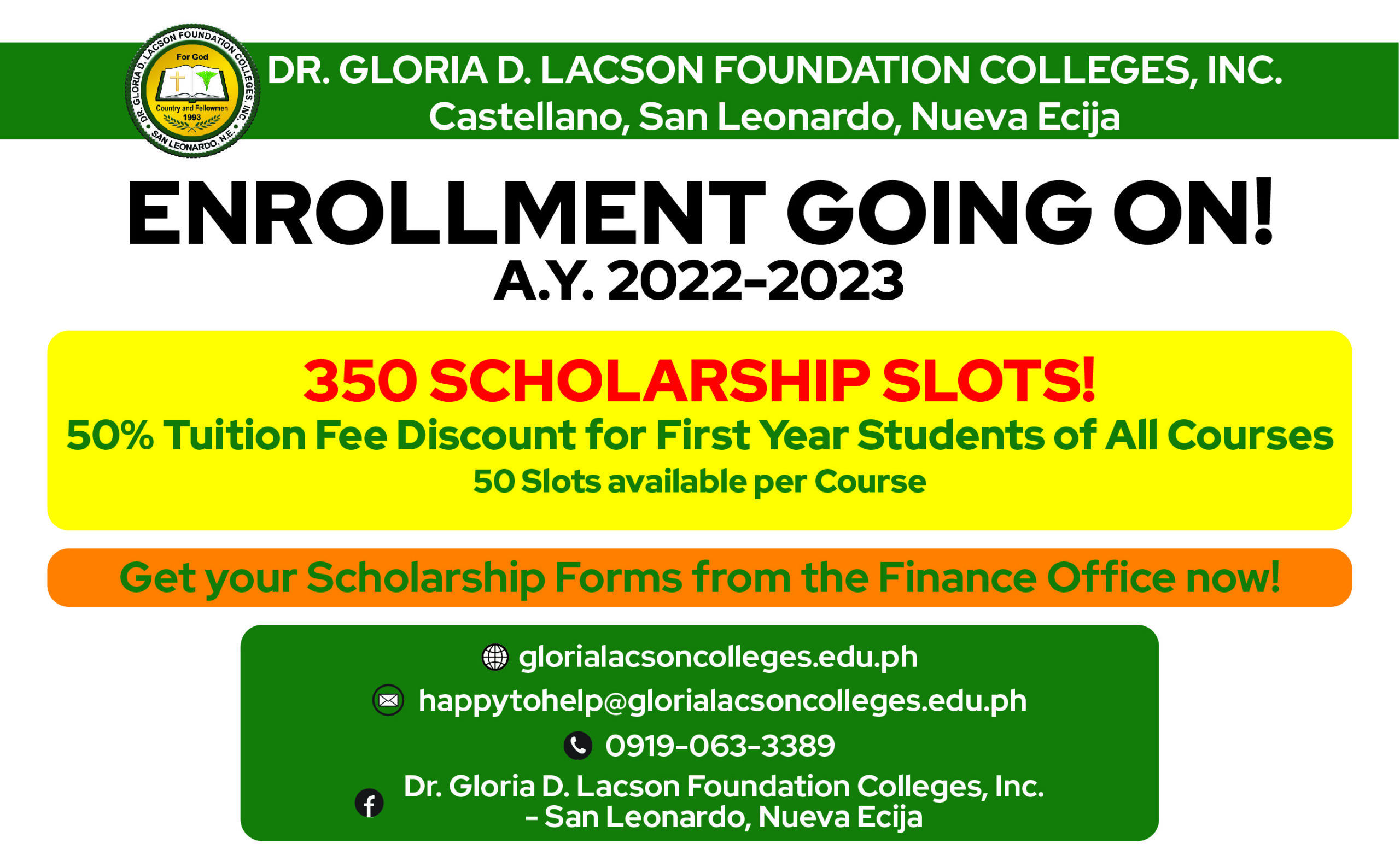 Enrollment for S.Y. 2022-2023 First Semester Going on!