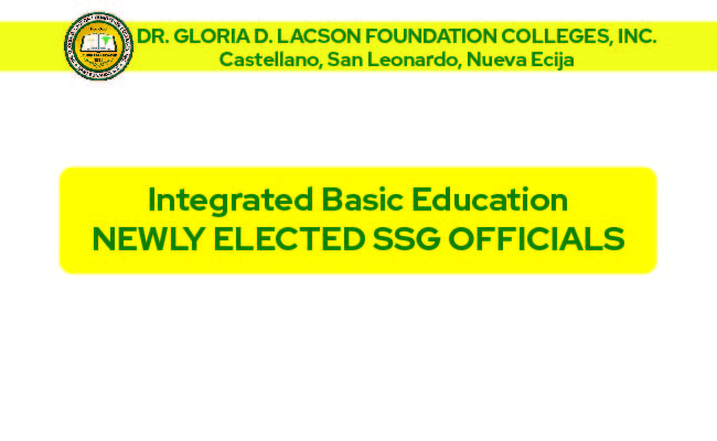 Integrated Basic Education – Newly Elected SSG Officials