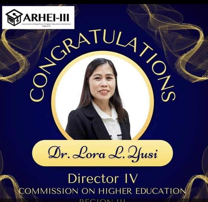 Dr. Lora L. Yusi, Newly Appointed Director IV – CHED