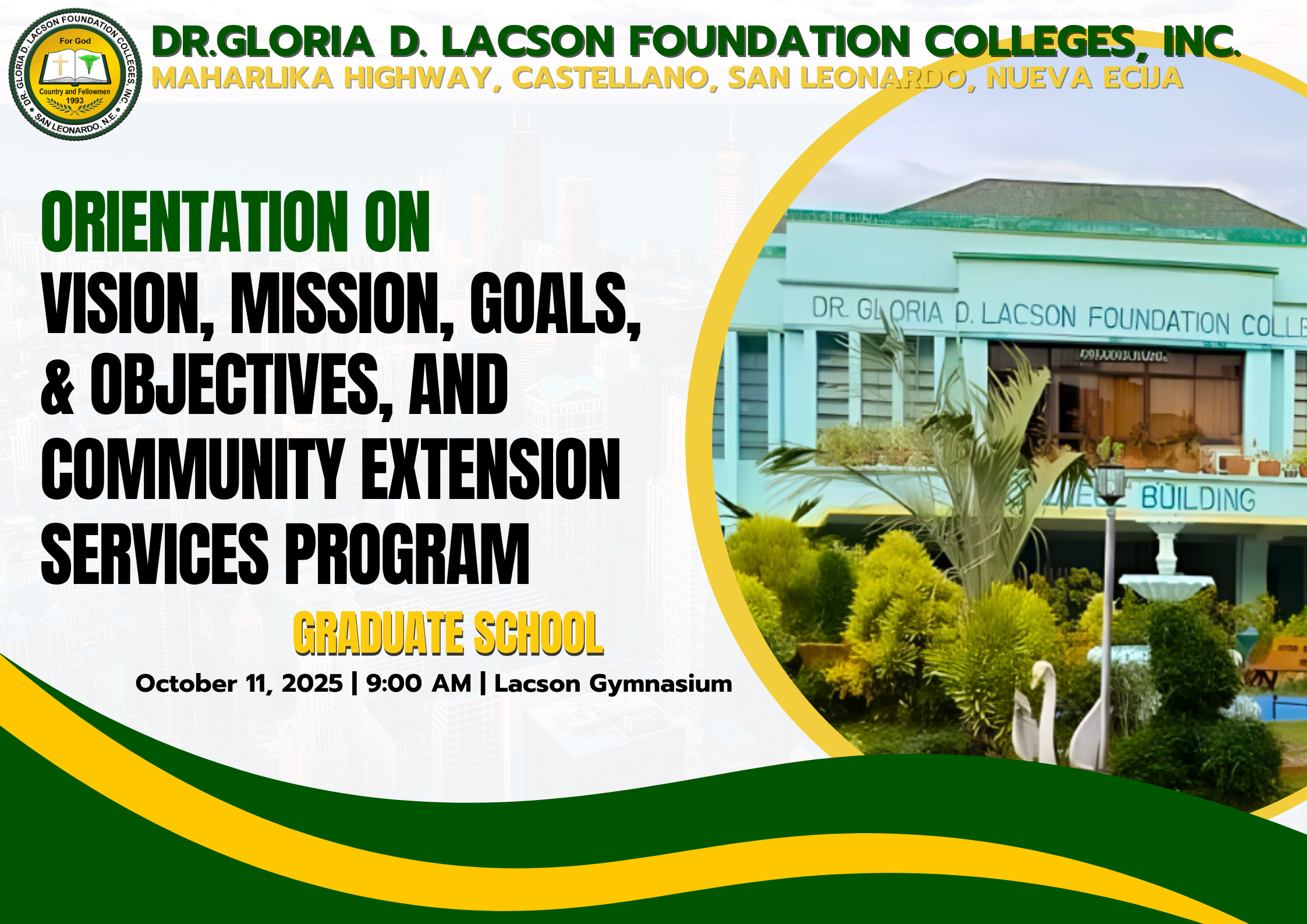 IN PHOTOS| ORIENTATION 2025 GRADUATE SCHOOL DEPARTMENT