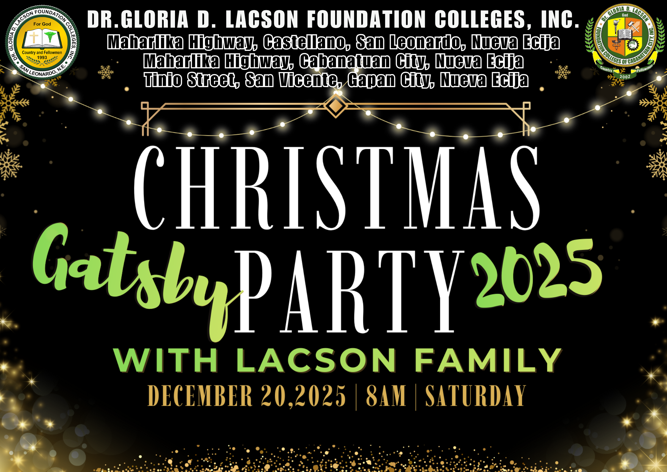 IN PHOTOS | DR. GLORIA D. LACSON FOUNDATION COLLEGES INC. CHRISTMAS PARTY 2025 (Academic Leaders and Faculty/Staff)