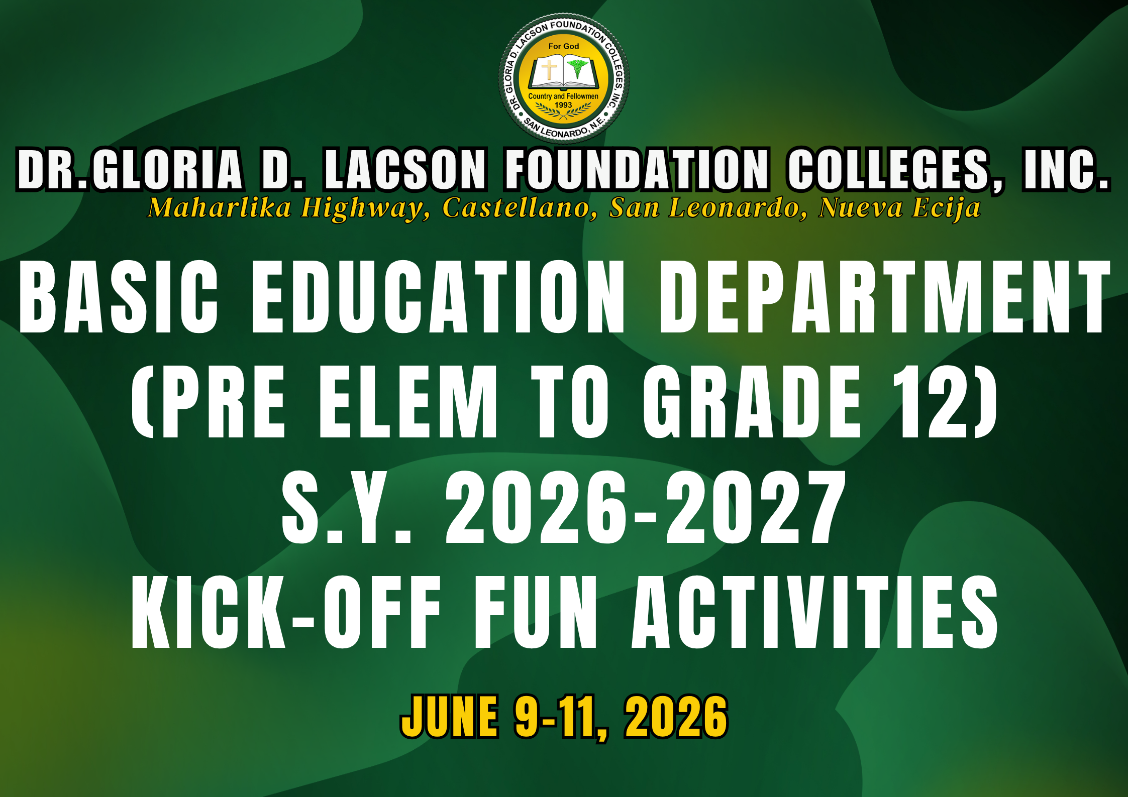 <strong>📸</strong><strong> IN PHOTOS | KICK-OFF WEEK & FAMILY DAY 2026 BASIC EDUCATION DEPARTMENT (PRE ELEM – GRADE 12) </strong><strong>👨</strong><strong>‍</strong><strong>👩</strong><strong>‍</strong><strong>👧</strong><strong>‍</strong><strong>👦✨</strong><strong></strong>