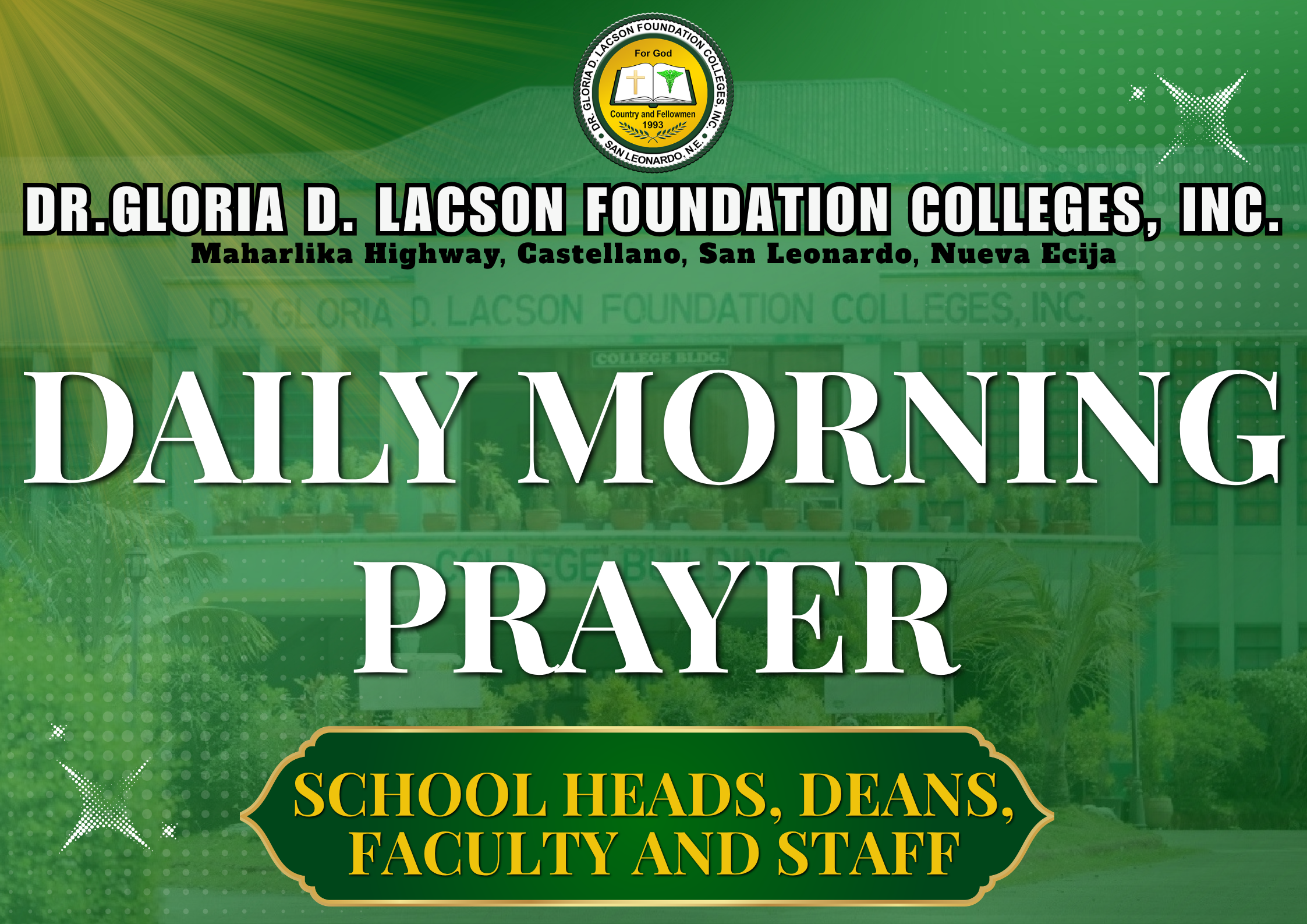 <strong>📸</strong><strong> IN PHOTOS | DAILY MORNING PRAYER</strong>